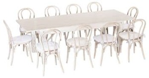 Antique Farm Table White rental Philadelphia, PA