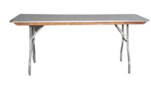 8' Rectangular Table rental Chicago, IL