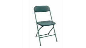 Green Plastic Folding Chair rental Denver, CO