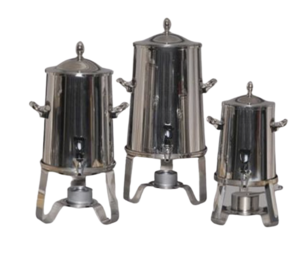 Contemporary Chrome Urn Collection rental Chicago, IL