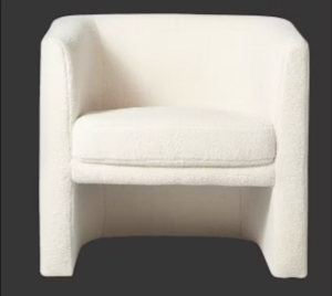 Charleston Chair- White Bucle rental Phoenix, AZ