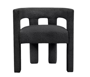 Chicago Chair Black Bucle rental Phoenix, AZ