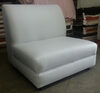 Armless White Vinyl Chair rental in Los Angeles, CA
