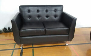Black Contemporary Love-Seat rental Los Angeles, CA
