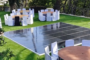 Black Vinyl Dance Floor rental Los Angeles, CA