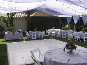 White Vinyl Dance Floor rental Los Angeles, CA