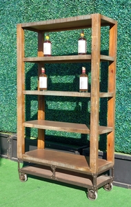 Back Bar Old Fashion Dark Wood rental Los Angeles, CA