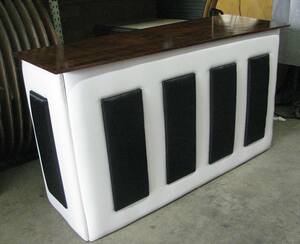 6′ Padded Leather Bar w/Panels rental Los Angeles, CA