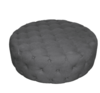 Charcoal Tufted Round Ottoman rental in Chicago, IL