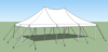 40' x 40' Pole Tent rental in Baltimore, MD