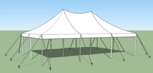 40' x 80' Pole Tent rental Baltimore, MD