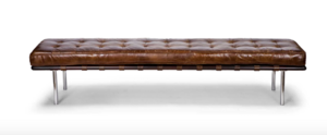 Leather Bench rental Atlanta, GA