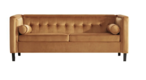 Ginger Velvet Sofa rental Atlanta, GA