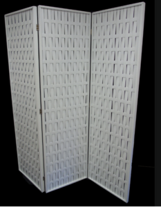 White Lattice Screen - 3 Fold rental Austin, TX
