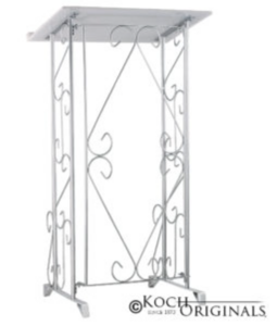 Silver Registry Stand rental Austin, TX