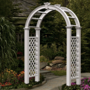 White Lattice Wedding Arch rental Austin, TX