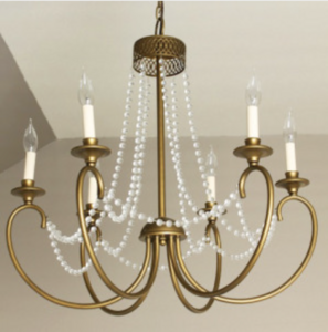 6 Light Estelle Chandelier rental Austin, TX