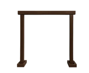 Dark Wooden Arch rental Phoenix, AZ