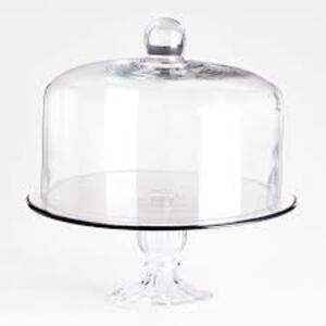 Cake Stand Glass w/ Lid, 11.75" rental Atlanta, GA