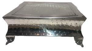 Cake Stand Square Hammered Plateua, 14î, 18î, 22î rental Atlanta, GA
