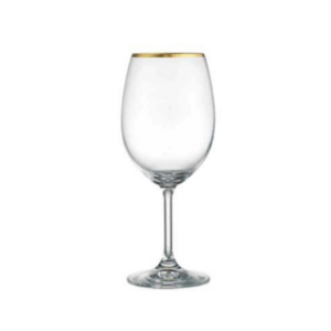Gold Rim Crystal White Wine, 14 oz. rental Atlanta, GA