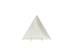 Royal White Triangle Plate, 10" rental Atlanta, GA