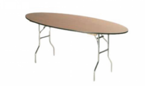 8’ x 48” Oval Estate Table rental Atlanta, GA