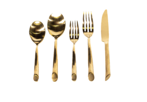 Gold Capri Flatware Set rental Atlanta, GA