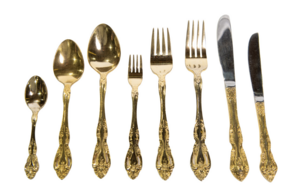 Gold Baroque Flatware Set rental Atlanta, GA