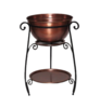 Rustic Copper Tub Wrought Iron Stand rental in Chicago, IL