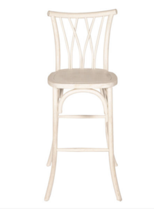 White Washed Bali Barstool rental Atlanta, GA