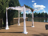 White Fabric Chuppah rental in Baltimore, MD