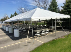 20' x 60' Frame Tent rental Chicago, IL