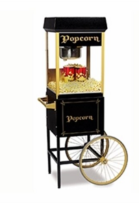 Black Popcorn Maker on Antique Cart (6oz.) rental Chicago, IL