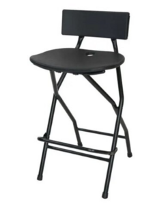 Folding Bar Stool with Backrest rental Chicago, IL