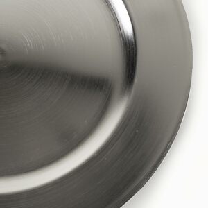 Glossy Silver Charger rental Baltimore, MD