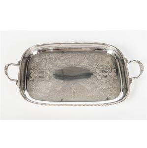 Silver Service Tray 18” Footed w/Handles rental Baltimore, MD