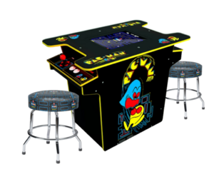 Arcade1Up - Pacman H2H Arcade Table with 2 Stools rental Chicago, IL