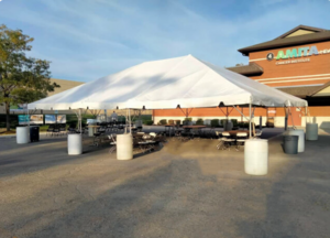 30' X 45' Frame Tent rental Chicago, IL