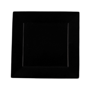 Black Matte Square Plate rental Chicago, IL
