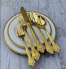 Gold Opulence Flatware rental in Austin, TX