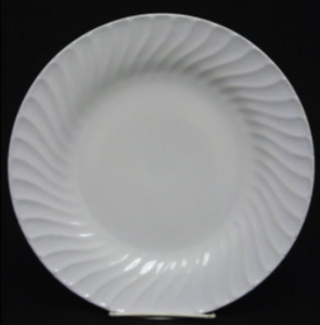 White Fluted China Set rental Austin, TX