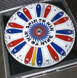 PRIZE WHEEL 42" FREE STANDING rental San Diego, CA