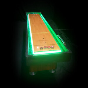 SHUFFLEBOARD SOLID MAPLE TABLE LED LIGHTS rental San Diego, CA
