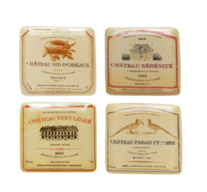 Canape Square Plate - Wine Label rental Chicago, IL