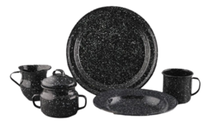 Black Splatterware Collection rental Chicago, IL