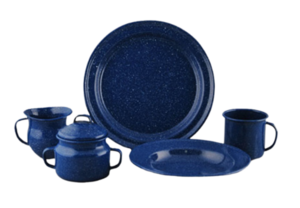 Blue Splatterware Collection rental Chicago, IL