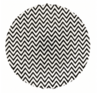 Zig Zag Black/Silver Dinner Plate (10″) rental in Chicago, IL