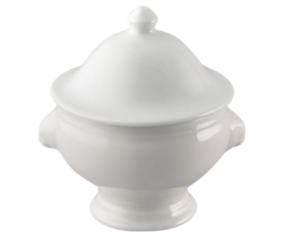 White Lion Head Bowl and Lid rental Chicago, IL