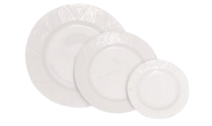 White Textured Leaf Collection rental Chicago, IL